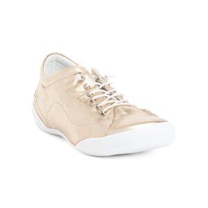 GELATO Gold Leather Tessa Trainer Shoes
